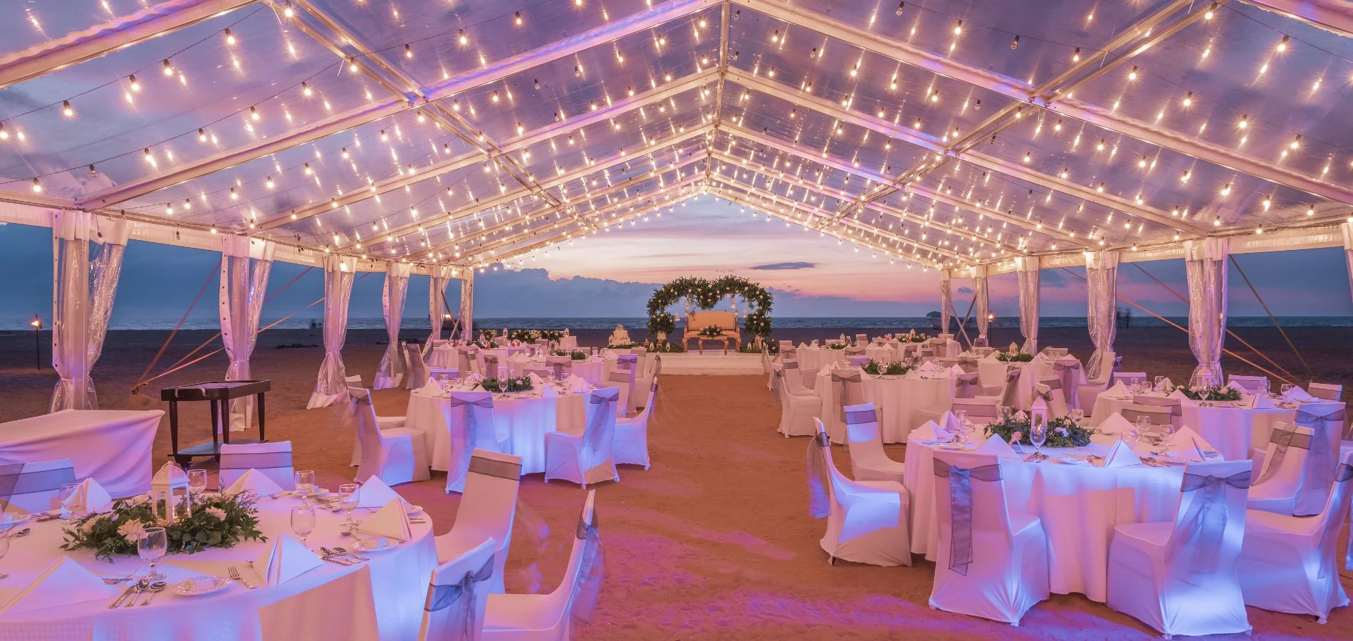 Beachfront wedding reception venue in Sri Lanka
